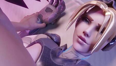 Futa Mercy Being Rided Untill She Cums