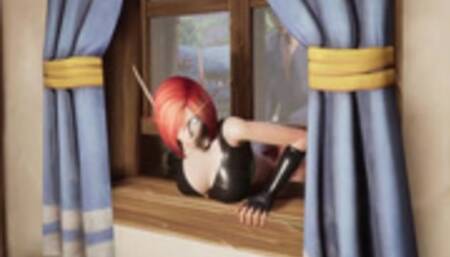 Elf Thieve Stuck on a Window Whorecraft TOA