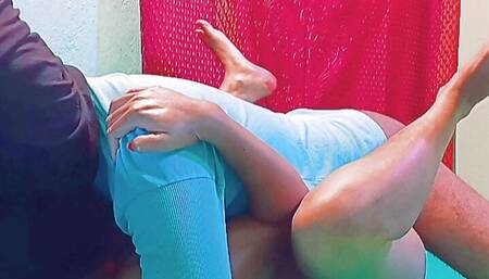 Hot couples morning horny sex with creampie over her ass