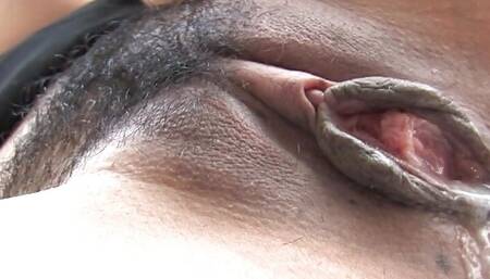 BITCH GAGS ON A HARD COCK AS ANOTHER THRUSTS HER PUSSY FROM