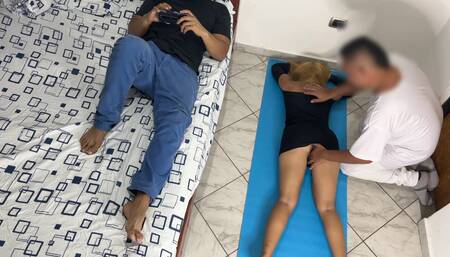 I like the Masseur to Massage my Ass and Vagina in Front of my Cuckold Husband NTR Netorare