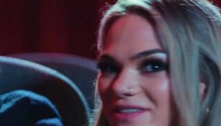 Hot blonde teen complained on a big cock