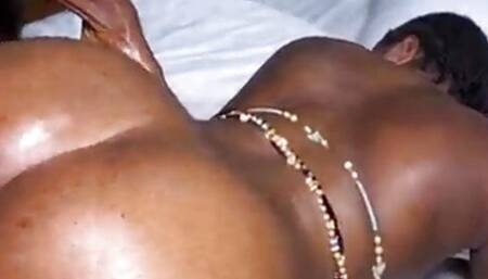 Husband Try Fuck Masseuse Behind his Wife