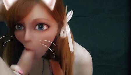 waifu cat girl in real life - real life hentai