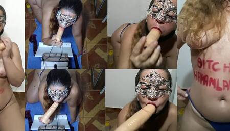 Video tribute to my dear fan Hambalamba, blowout on my dildo 20x4 - Mirelladelicia naughty bitch