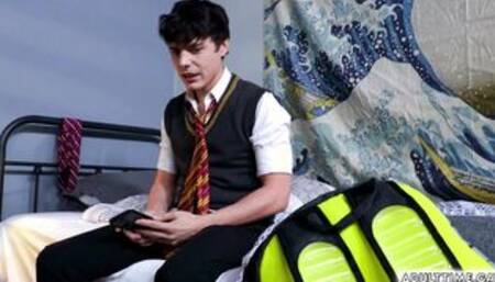 Horny Asher Day and Harley Xavier lick asses