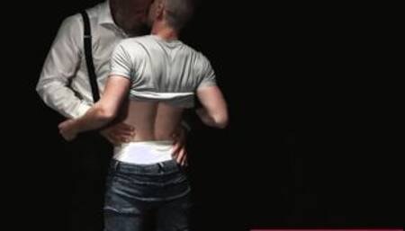 Felix Kamp giving Serg Shepard a dildo fuck