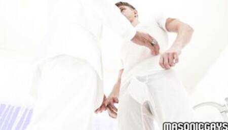 Scared apprentice enters masonic order