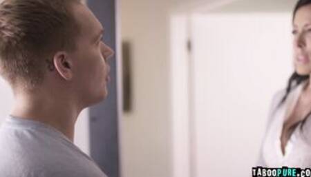 Reagan Foxx finger fucked by his stepson Joshua Lewis