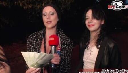 SCANDAL CASTING - German 19 year old year mature pick up unknown people Street