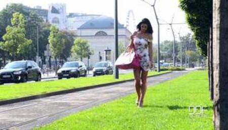 Ally and Alexa T shower lesbian scene and white bed lesbian strap-on dildo scene also