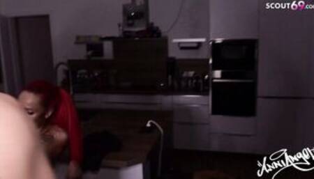 German Amateur Jizzed Bukkake Group Sex with Red Head Teenagers and Ladyboy