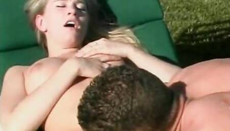 Tiny jugs 18 year old sucks a huge penis & gets fuck rough