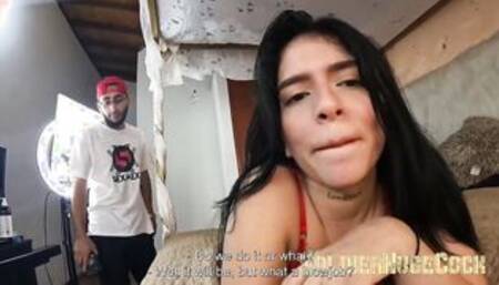 FIRST ANAL PORN MOVIE!!! Abby Montano is very turned on and asks her friend to penetrate her booty