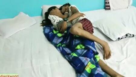 Indian 19 yo bimbos fuck by her BF! Hindi teenie sex