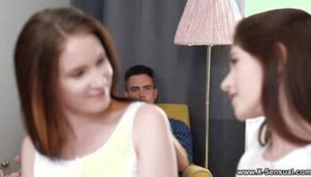 X-Naughty - Giving 18 yo sexy Pearl, Jewel Sins anal and