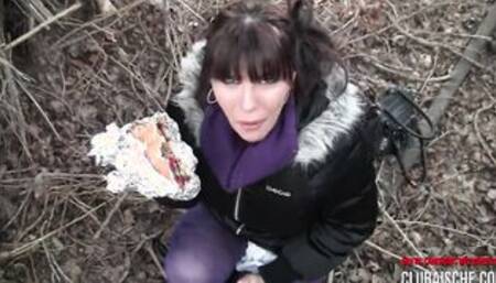 Sperma Kebab nach dem Arschfick spendiert bekommen - Aische Pervers