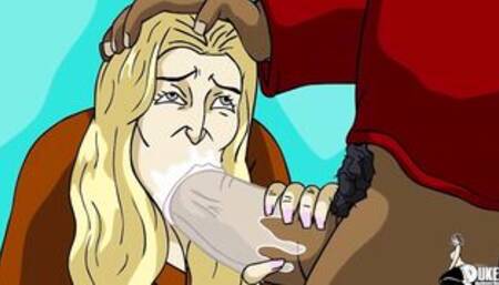 A noisy mouth nun and a disrespectful mom got fuck