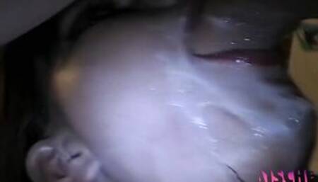 1l Milch - Extrem Deep Throat - Aische Pervers