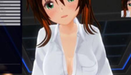 3D HENTAI POV fucking redhead stepsister after shower