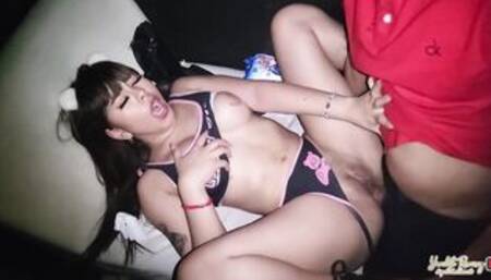 My BF takes me to a club and fucks me