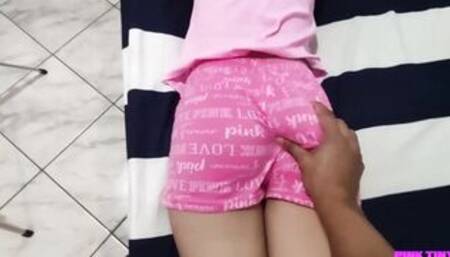 Stepfather tricks his Incredible Stepdaughters to gives her a Strokes