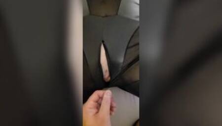 Double penetration with sex toy, catsuit, ball gag and scuba mask