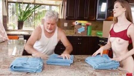 Abominable Senior Mover, But Wild Youthful Fiance Enjoying It!? Vid With Jay Squad, Erin Everheart - Brazzers Official