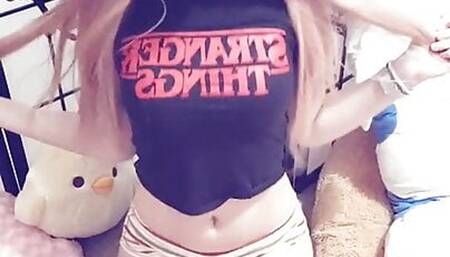 i saw this stranger things tee in the smol section, and i had to have a megan fox circa 2010 moment