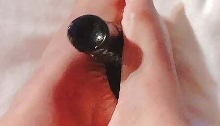 Naughty cuttlefeet giving my toy a good massage.