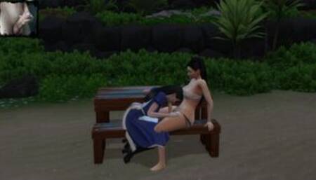 Alice Liddell sucks Kim K's strapon. 3D porn animation. Hentai porn. Sims 4 sex mod.