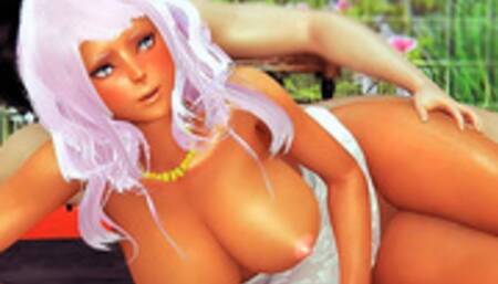 Princess Hibana anal doggy style fuck on the floor