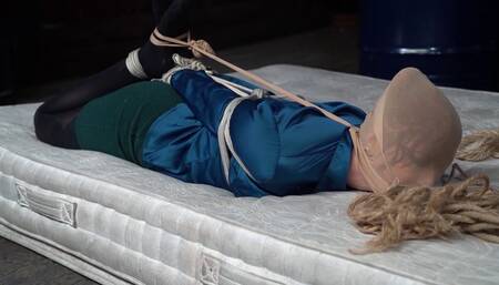 2242b Amber in Blue Blouse Bondage Part 2