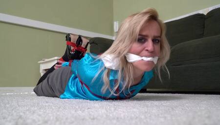 2275 Sandy in Blue Blouse Bondage