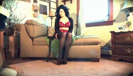 Porcelain Dolls Leg and Foot Tickle in  Nylons