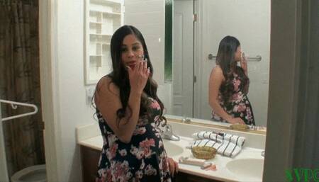 Pregnant Smoking Stepsister Giving Me A Show   ( PART 1 )