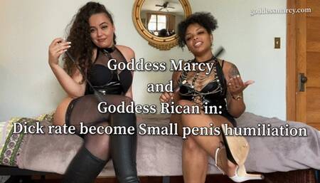 Dick rate with Goddess Marcy and Goddess Rican