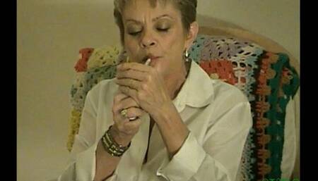 Sexy Smoking Stepmother Pays Me A Visit   ( PART 1, Older Video )