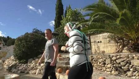 Xtremely Tight Cruel Predicament Bondage Walk Training in a public Park for Rija Mae - Part 2 mp4 SD