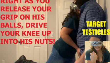 TARGET TESTICLES! SELF DEFENSE INSRUCTION WITH MISS BELLS THE BALL CLANGER