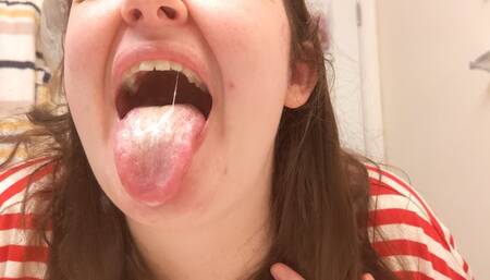 Chugging water, checking out my mouth, and using mouthwash wmv