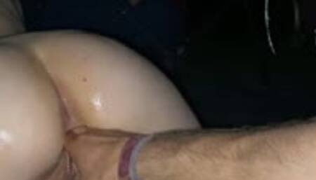 Kitty's squirting screaming public orgasms on a festival campsite