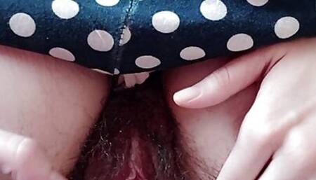 Best hairy pussy spread close up. Thickforest.