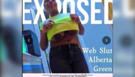 Repost all over the web & keep exposing her as: Alberta “BigBoobs” Green Black Slut!