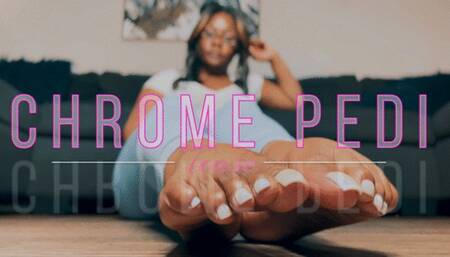 Chrome Pedi Foot Tease