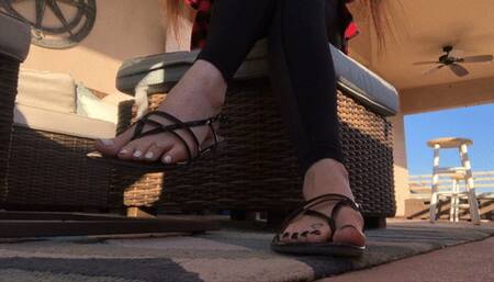 Dangling and Shoe Play in Sandals