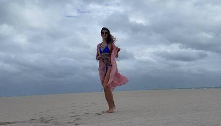 Nude Beach for the first time with BellaLuxx and GreasyRose