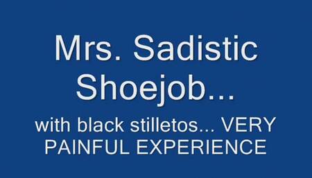Mrs V mean and sadistic shoejob