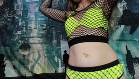 Freaky Neon Belly Tease (HD) WMV