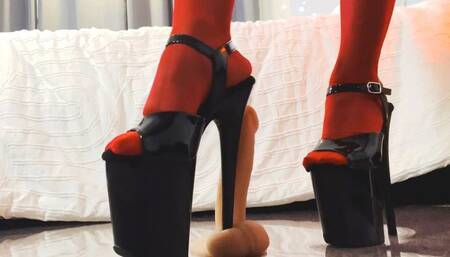 Crushing Your Balls With My Sexy 8inch High Heels
